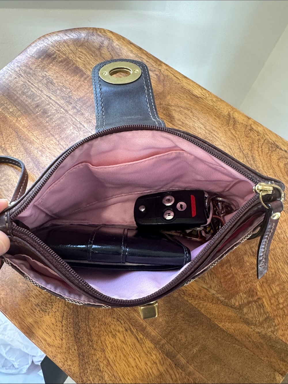 Coach Signature Canvas & Leather Clutch - Picture 15 of 15